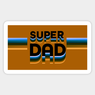 Super Dad Retro Style Sticker